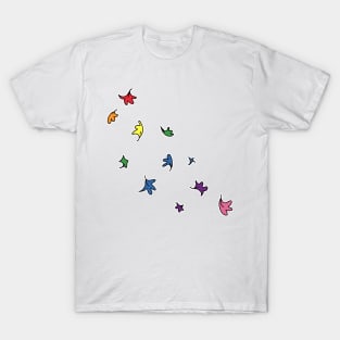 Heartstopper Leaves (Rainbow pride colours) T-Shirt